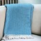 Edge Collections - 55" x 70" - Blue - Herringbone Throw Blanket for Cozy Spaces - 1 Piece